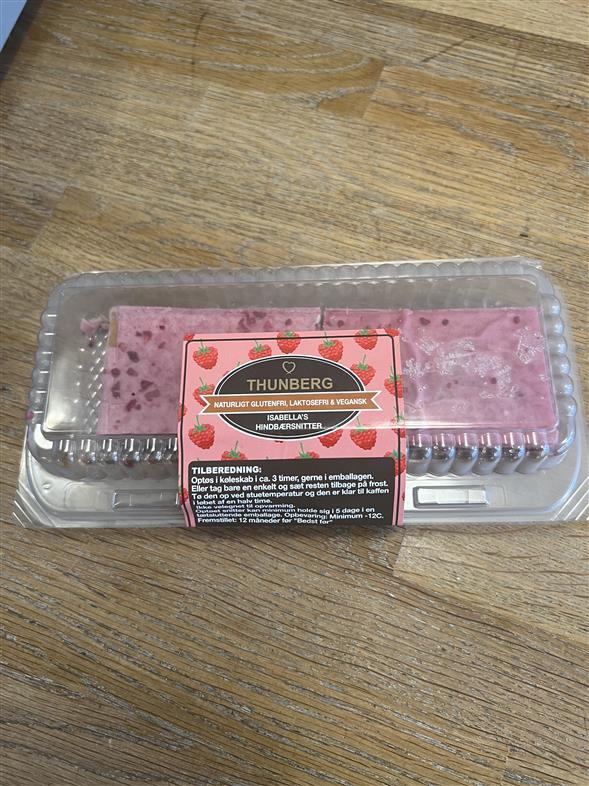 Glutenfri hindbærsnitter
